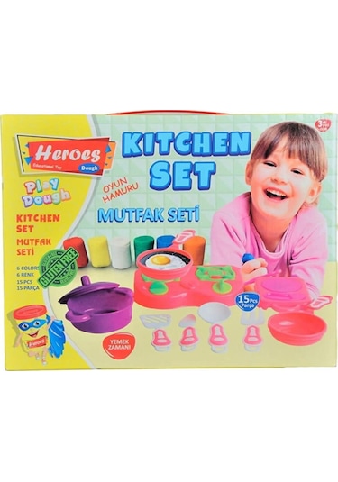Heroes Mutfak Seti Oyun Hamuru Seti 15 Parça Ern-577