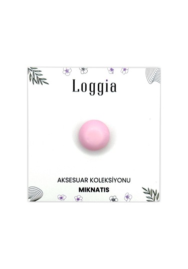 Eşarp Ve Şal Mıknatısı Soft Pembe Renk - Başörtü Tutucu Kadın Tesettür Aksesuar Mıknatıs Pembe