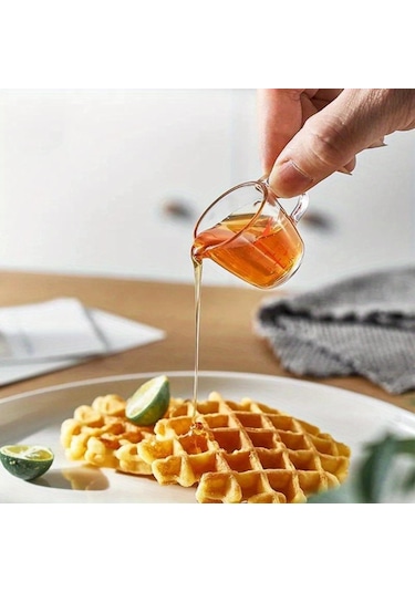 1 Adet Şeffaf Mini Ölçüm Kapları, Tak-çıkar Saplı Pişirme Ölçüm Kabı, İstiflenebilir Tasarım, Çoklu Ölçüm Ölçekleri Ve Ağızlık Diğer