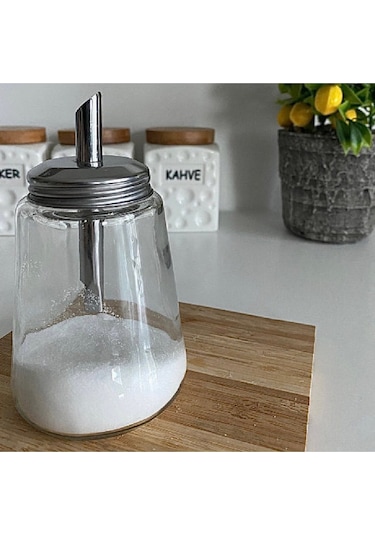 Dökme Toz Cam Şekerlik 1 Adet