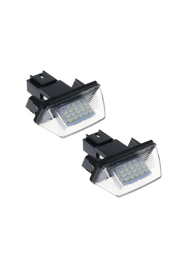 Yeni 1 Çift 18 Led Lisans Numarası Plaka Işıkları Lamba Peugeot 206 207 307 308 406 Citroen C3/c4/c5/c6