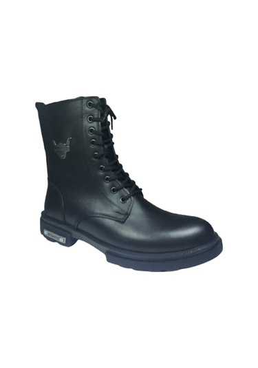 2007 Ortopedikal Hrl1230 Klt Siyah Erkek Bot % 100 Deri Bağcık +fermuarlı