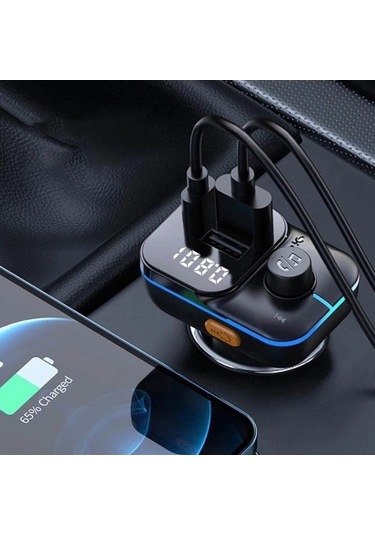 Artfulabode Verici Sones Bluetooth Mp3 Şarj Kablosuz Hızlı Araç Fm Çalar C24 Handsfree Xj