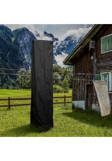 Yunboo Oxford Kumaş Bahçe Isıtıcı Koruması, Siyah-dış Gümüş-iç, Su Ve Toz Dayanıklı, 221x53x61 Cm, Çekmeceli Tasarım Siyah