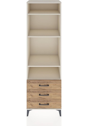 Hyperion Dolap 4 Raflı 3 Çekmeceli 60x44x195 Aytaşı-çam Aytaşı