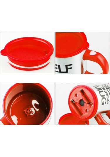 Sones 400ml Kupalar Otomatik Elektrikli Kendiliğinden Karıştırma Kupa Bardak Kahve Süt Karıştırma Kupa Akıllı Paslanmaz Çelik Meyve Suyu Karışımı Bardak İçecek Kapları