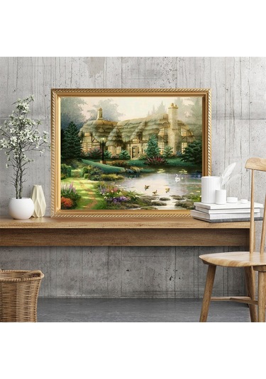 Ruicoo 5d Elmas Boyama Seti - Ev Dekoru İçin Tamamlanmış Tablo 25x30cm