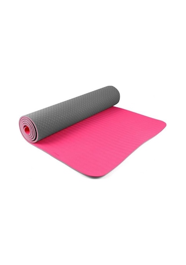 Busso Bs703 Tpe Yoga Mat 173X61X0.4Cm Gri-Pembe