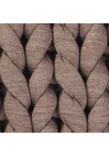 Hmy1801 Chunky Örgü Yastık Vizon