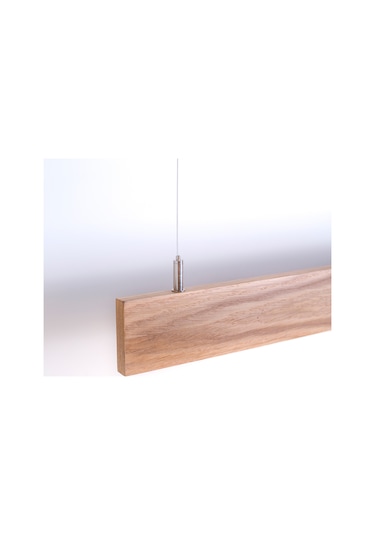 Slim Meşe Modern Ahşap Aydınlatma - Minimal Led Sarkıt Avize Meşe