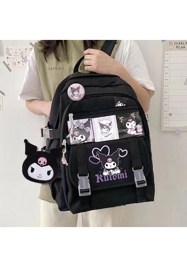 Cantoncraft Lise Öğrencisi Okul Çantası Çok Yönlü Ins Sırt Çantası Wdp54l Beyaz - Siyah