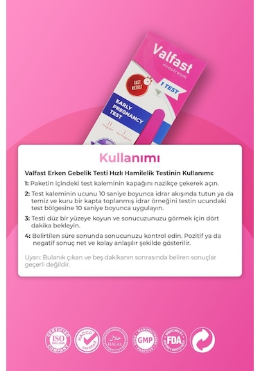 Erken Gebelik Testi Hızlı Hamilelik Testi 2 Adet Gizli Gönderim