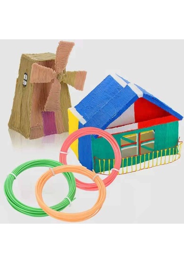 3 M/rulo 1.75mm 3d Baskı Kalem Filament Yedekler Kalem 10/20 Renk Yaratıcı Hobiler Pla Plastik Doodle 3m X 20 Colors Total 60m