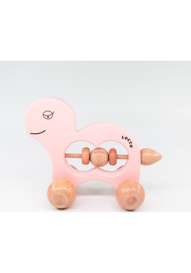 Ahşap Kaplumbağa Pembe
