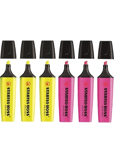 Stabilo Boss Orginal Forfoslu Kalem Set 6 Adet Çok Renkli