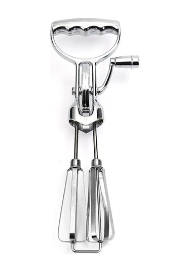 Jialan Paslanmaz Çelik Çift Kafa Yumurta Çırpıcılar Ergonomik El Gümüş Gümüş