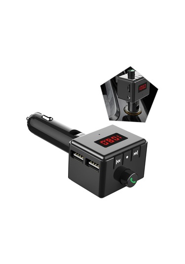 Sones Bs6 Kablosuz Araç Bluetooth Aux Arayüzü Mp3 Çalar Döner Usb Bağlantı Noktası Şarj Cihazı