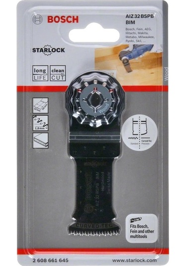 BOSCH AIZ 32 BSPB GOP-PMF Çok Amaçlı Raspa Makina Bıçağı Ahşap için (2608664471)