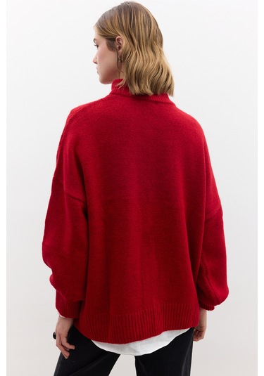 Ella Kazak Kırmızı M-3457-30 Kırmızı