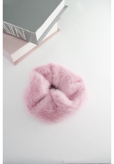 Bayan Peluş Lastik Toka-5102 Pembe