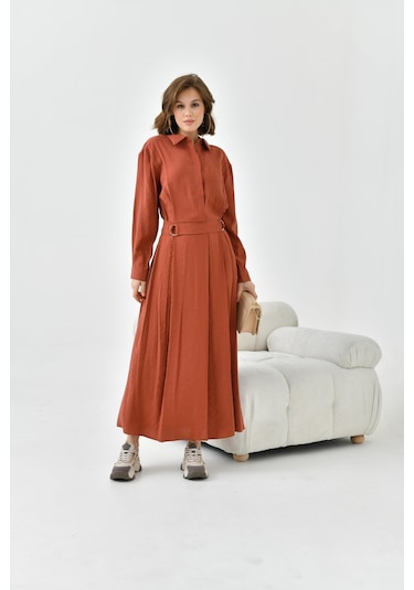 Ftz Women Kadın Modal Etekli Takım Kiremit 30714-kiremit Kiremit