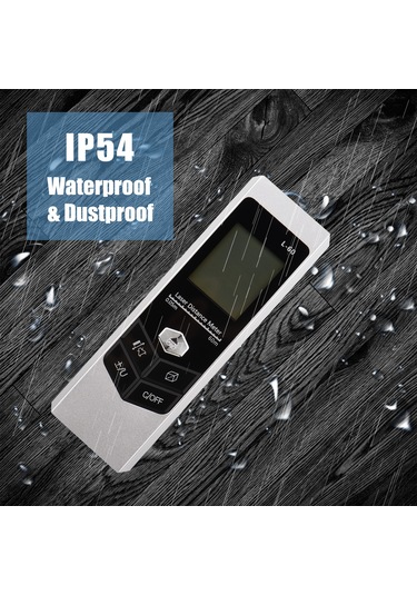 Reedark "kompakt Usb Şarjlı Lazerli Mesafe Ölçer - 60m'ye Kadar Ölçüm, Alan Hesaplama, Ip54 Su Geçirmez"