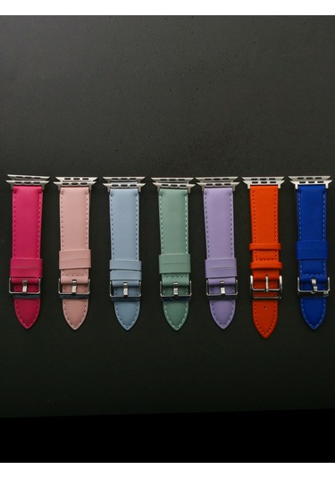 iOS Watch Uyumlu 3 4 5 6 7 8 9 Se 38 40 41mm Kalite Deri Kordon
