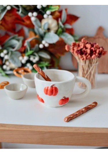 Home Lovers Seramik Sonbahar Çay Ve Kahve Kupası 380 Ml 486696115 Sütlü