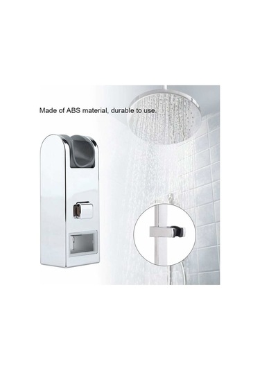 Krom Plastik Ayarlanabilir Yükseklik Kare Duş Sürgülü Bar Değişimi Diğer