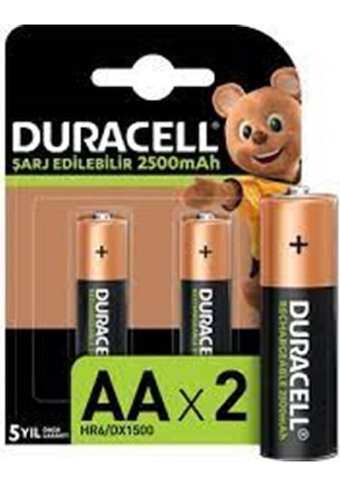 Duracell Kalem Pil 2500 Şarjlı (2Li)