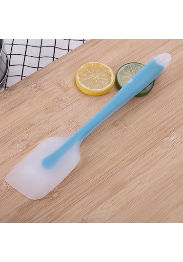 Mavi Silikon Spatula Krem Pişirme Kazıyıcı Yapışmaz Pasta Spatula Isıya Dayanıklı Çerez Pasta Kazıyıcı Pişirme Mutfak Pasta Araçları