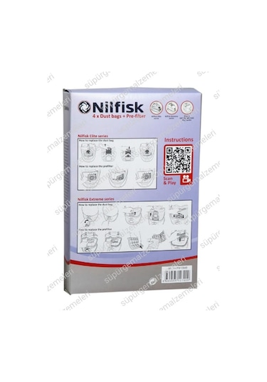 Nilfisk Select Classic Kutulu Toz Torbası 4 Lü