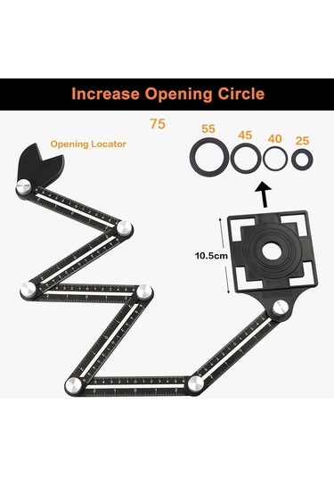 Supermarket1 Yüksek Hassasiyetli Fayans Delici & Konumlandırıcı Aleti - Multifonksiyonel