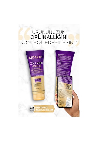 Bioxcin Collagen & Biotin Ekstra Hacim Saç Kremi 250 ml - Kolajen Biotin Ince Seyrek Saçlar