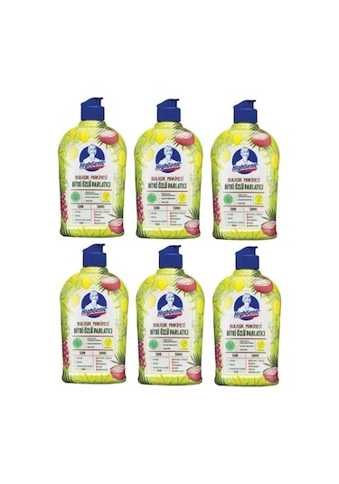 Highgenic Bitki Özlü Bulaşık Makinesi Parlatıcı 6 x 500 ML