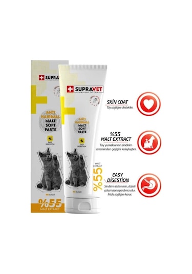 Supravet Anti Hairball Kediler İçin Malt Macun 100 Gr