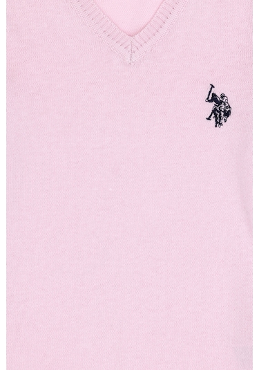 U.s. Polo Assn. Kız Çocuk Pembe Kazak /triko 50294198-vr041 Pembe