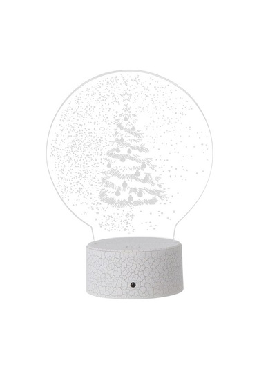 Goldenqian Led Işıklar Masaüstü Dekor Doğuş Dekor Noel Ağacı Şekil Işık Noel Renkli Işık Noel Ağacı Gece Lambası Lamba Dekor Dekoratif Gece Lambası Dekoratif Işık Hediye 3d 8bzkgh Siyah