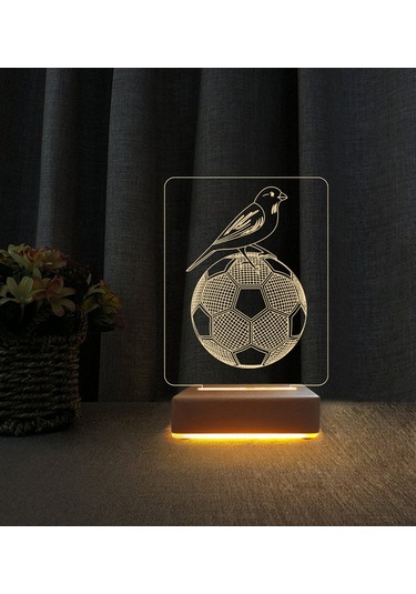 Kanarya Tasarım Led Lamba Fenerli Hediyesi Led Lamba