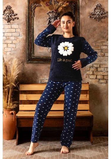 Sude Kadın Kışlık Genç Welsoft Pijama Takımı K 200/606 - 1 Adet 001 Sude Kadın Kışlık Genç Welsoft Pijama Takımı K 200/606 - 1 Adet 001