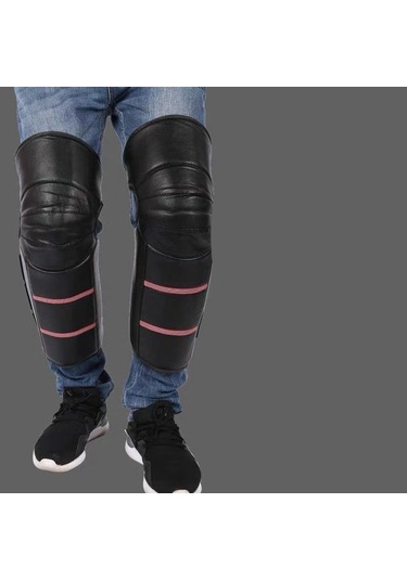 Motosiklet Diz Pedleri Açık Sıcak Rüzgar Geçirmez Bisiklet Koyu Mavi - Siyah