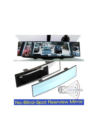 Novahub Geniş Açı Beyaz Araba Dikiz Aynası Otomatik Ayarlanabilir Güvenlik Dikiz Kör Parça Evrensel