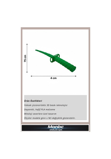 Monbc Shinobi Katana Samuray Kılıcı 3d Tasarım Dekoratif Biblo, Hediyelik Ve Ev Ofis İçin Şık Aksesuar