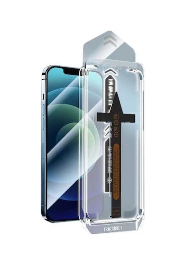 Kilifone - İphone 11 Uyumlu - Ekran Koruyucu Süper Fast Anti-dust Toz Önleyici Temperli Ekran Koruyucu - Şeffaf