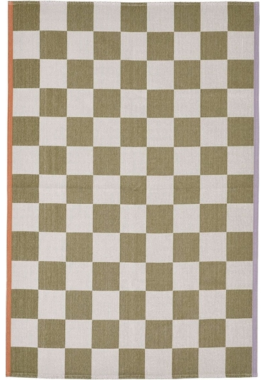 Büyük Halı, Beyaz-yeşil, 133x195 Cm