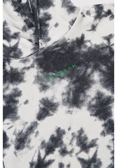 Kids Boy Kapüşonlu Loose Fit Kolsuz Batik Sweatshirt Çok Renkli