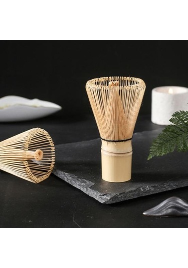 Bambu Matcha Çırpıcı Çay Kaşığı El Yapımı Geleneksel Japon Chasen Karıştırma Fırçası Diğer
