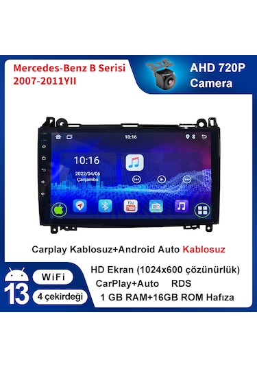 Mercedes-benz B Serisi 2007-2011yıl 1gb Ram 16gb Rom Multimedya