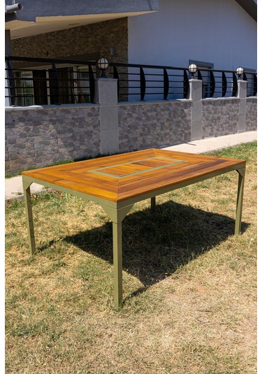 Özel Tasarım Dış Mekan Mangallı Masa Ahşap