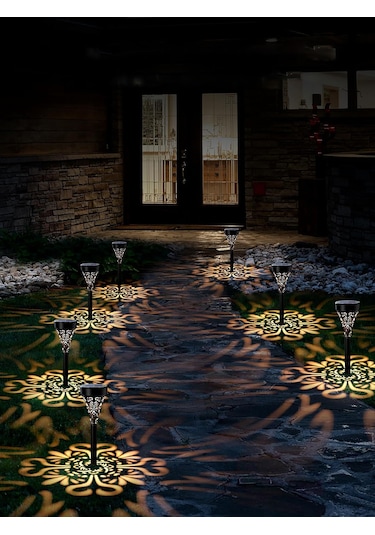 Greentech Güneş Enerjili Bahçe / Çim Aydınlatma 6 Adet / Gt-sl17n Sarı